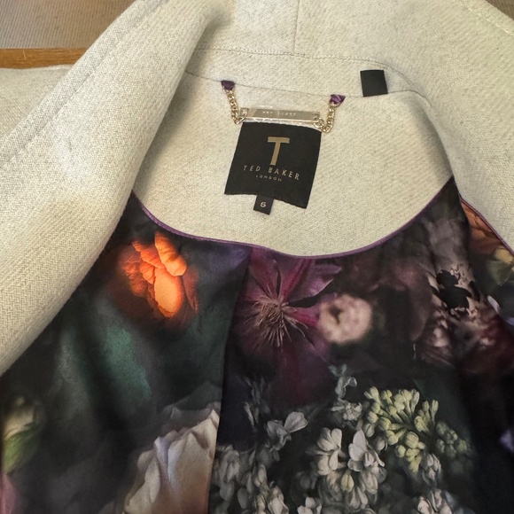 Ted Baker wool blend wrap coat, size 5 (8-10 US) - Picture 2 of 6